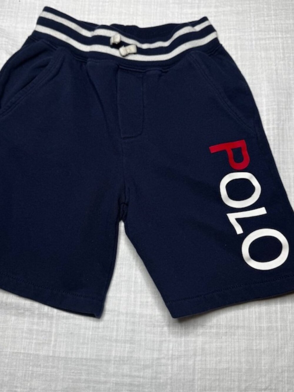 Polo Ralph Lauren Boys Fleece Dark Blue "Polo" Shorts